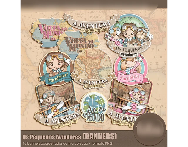 Kit digital Os Pequenos Aviadores - Combo Complementos 2