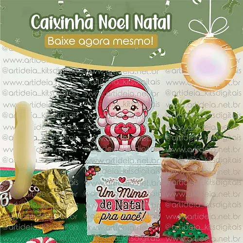 Arquivo Natal Caixinha Para Bombom Noel - Art Ideia