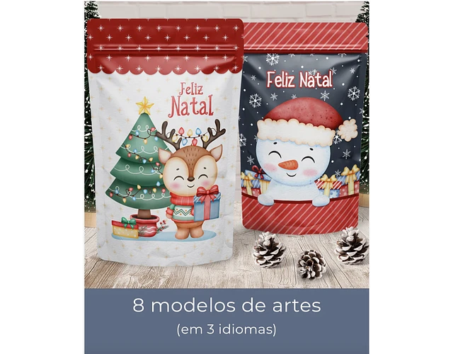 Arquivo Natal Rótulo para Saquinho ZipLock - Balloon 4