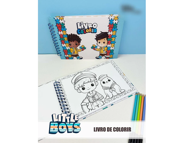 Arquivo Little Boys Livro de Colorir - TITA 1
