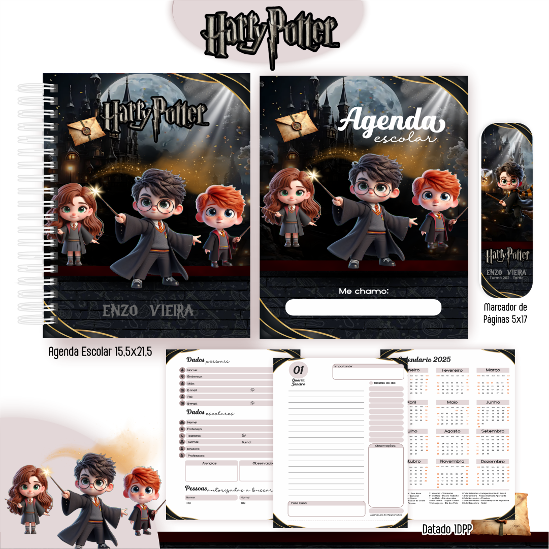 Arquivo Kit Escolar 2025 Harry Potter - Pamella Vieira 6