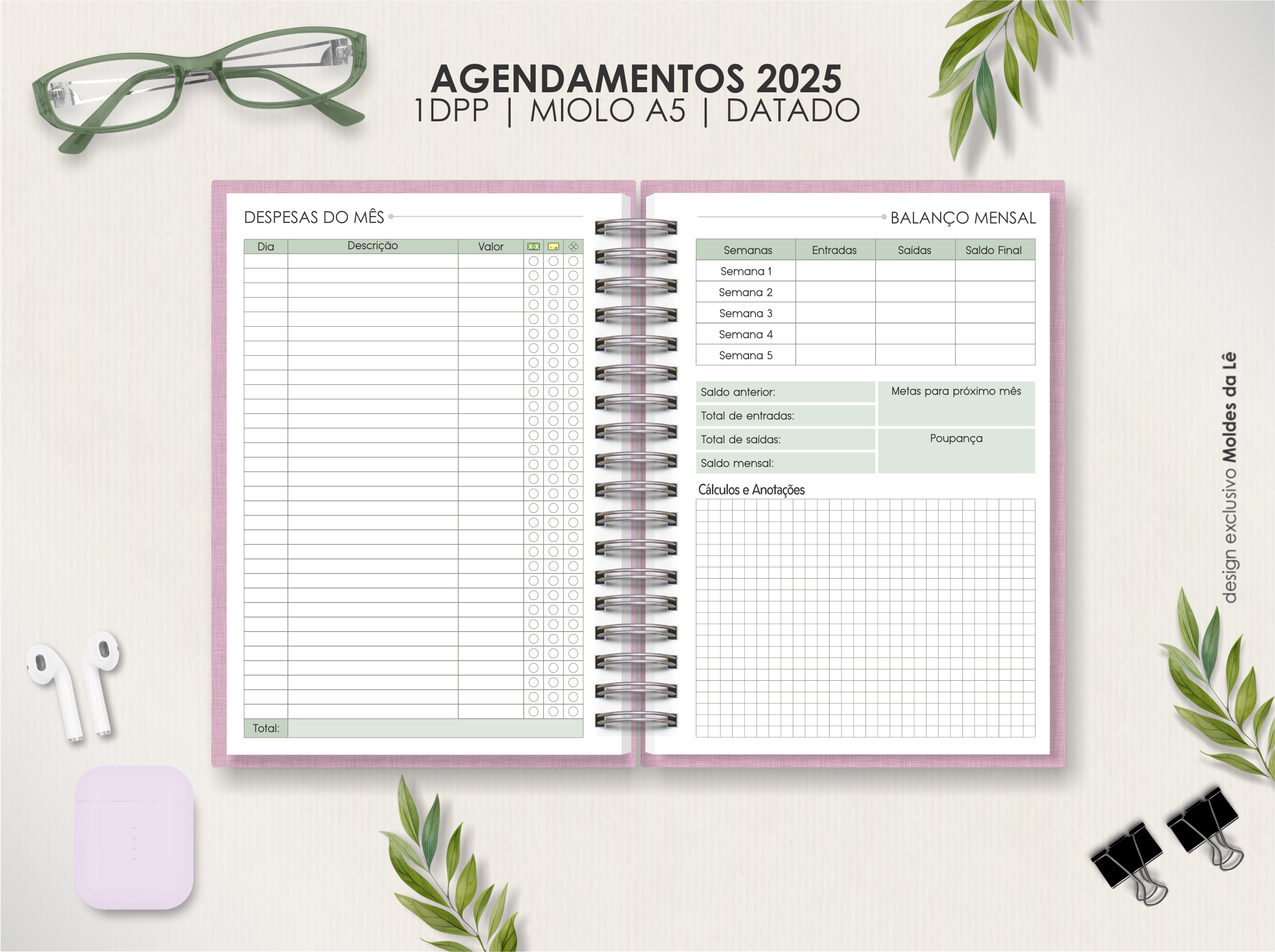 Arquivo Agendamento 2025 Sem Horário - Moldes da Lê 5