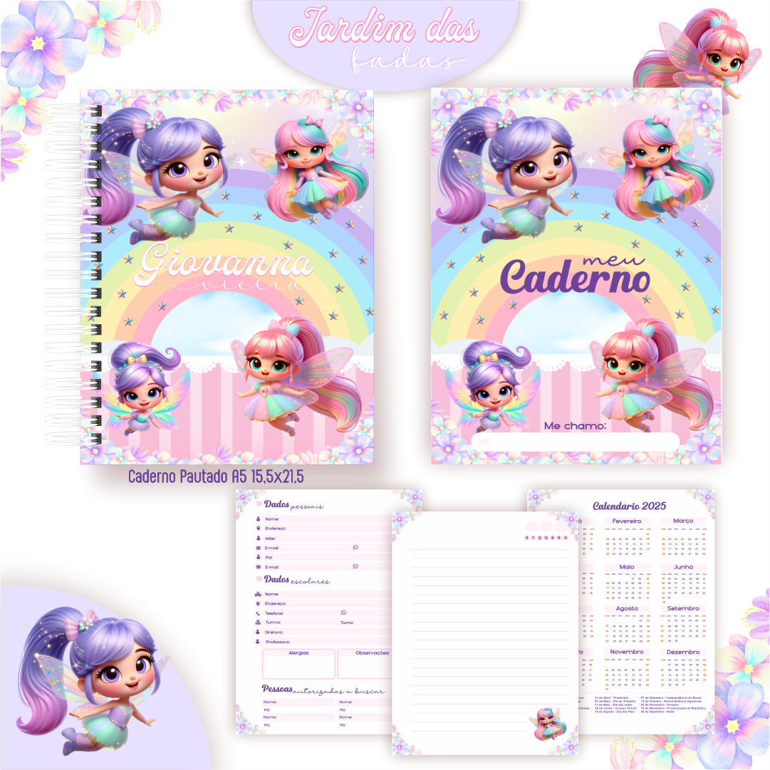 Arquivo Kit Escolar 2025 Jardim das Fadas - Pamella Vieira 3