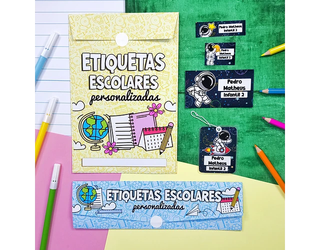 Arquivo Combo Etiquetas Escolares - Desenhitos da Jana 7