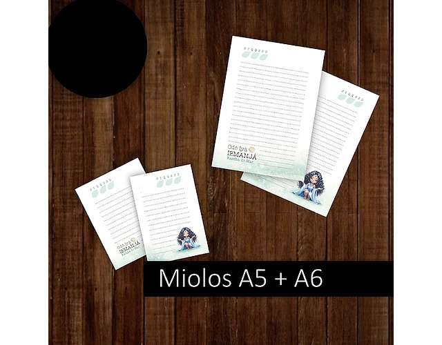 Arquivo Combo Orixá Iemanjá Miolos Papeis Capas - Col Toda Fé - loja da nadia 4