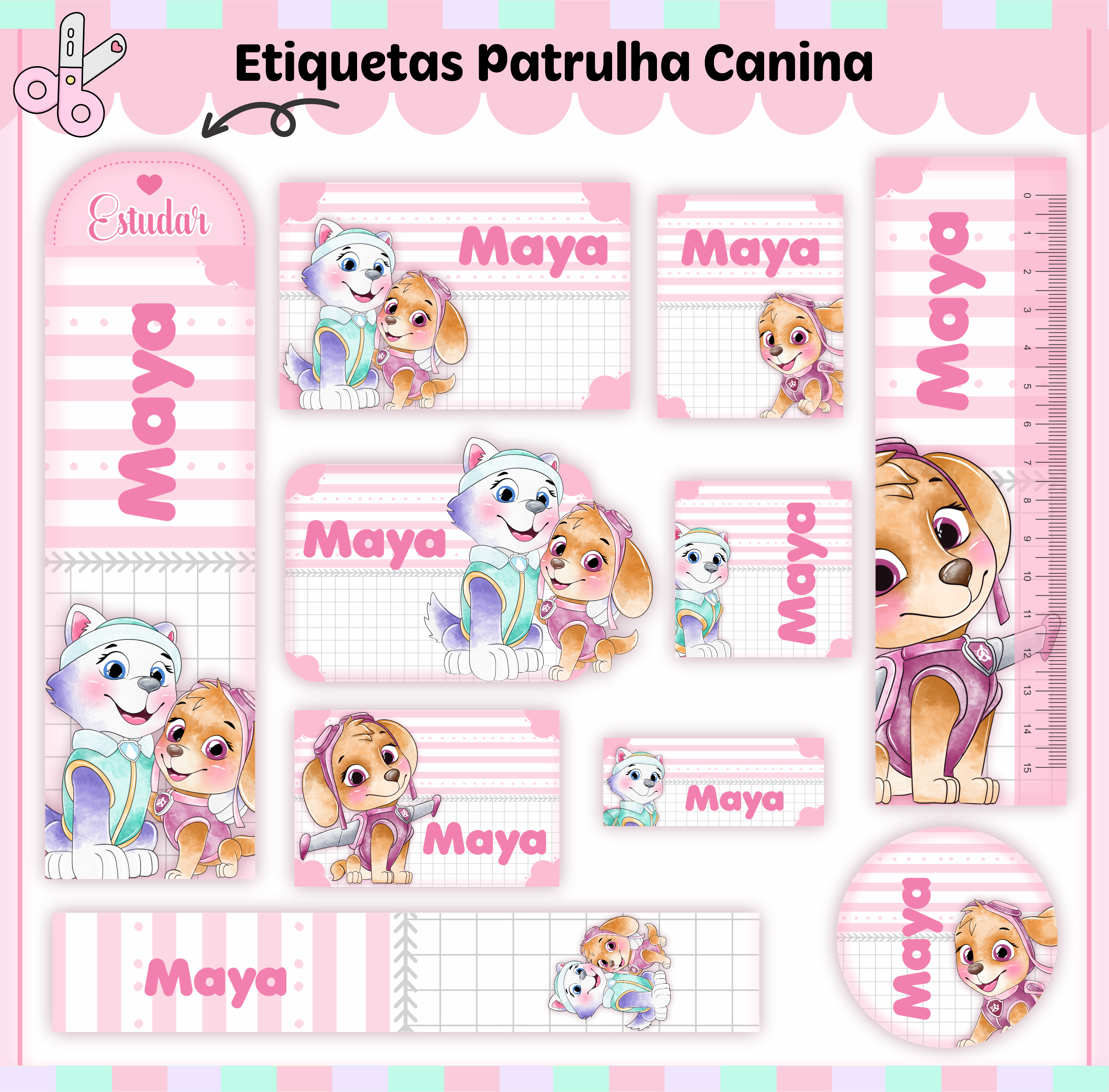 Arquivo Combo Escolar Patrulha Canina Sky - LINA 11