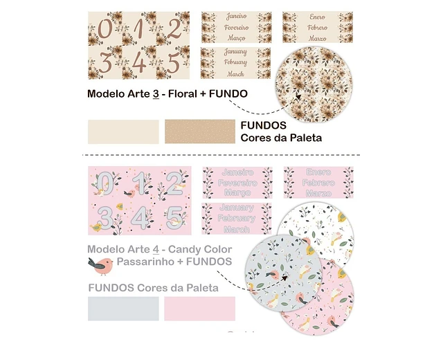Arquivo Calendário Cartonado Permanente - Rm Arte Design 2