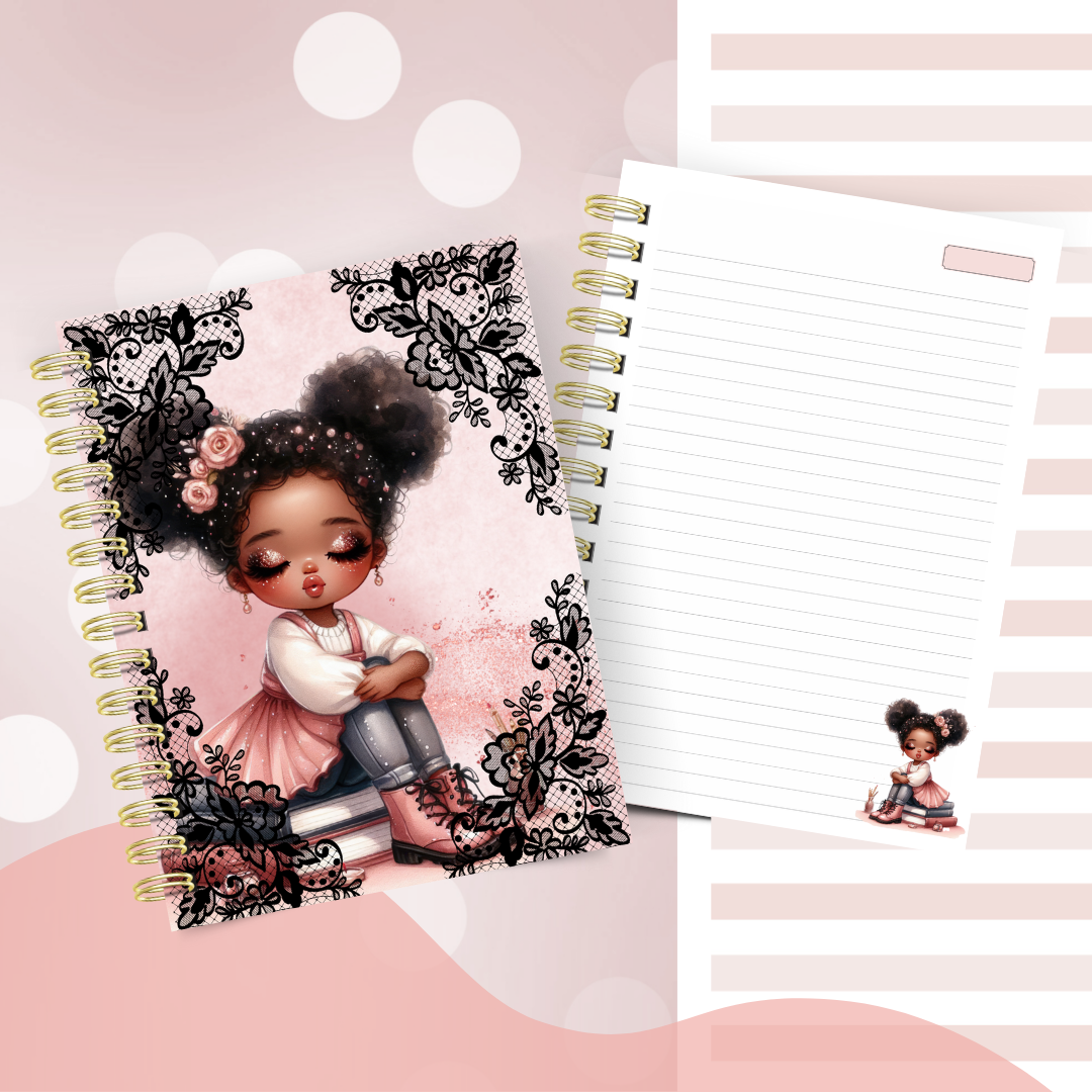Arquivo Caderno rose gold meninas - Cute Corte 5