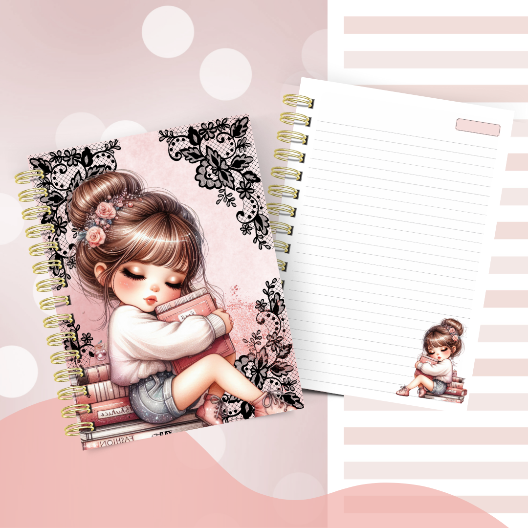 Arquivo Caderno rose gold meninas - Cute Corte 7