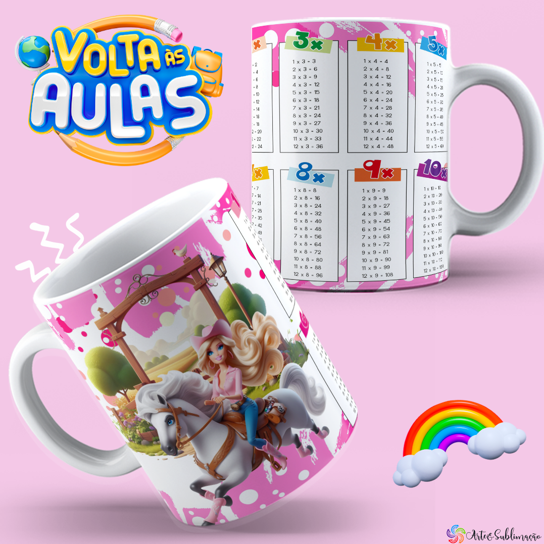 Arquivo Caneca Tabuada Volta as aulas - Sublimação Juliana 4