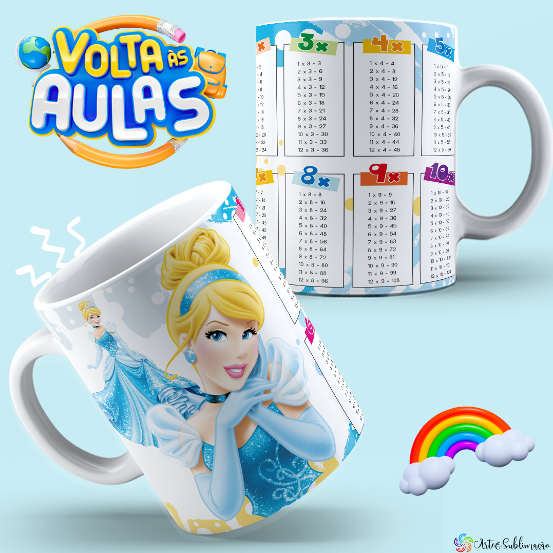 Arquivo Caneca Tabuada Volta as aulas - Sublimação Juliana 21