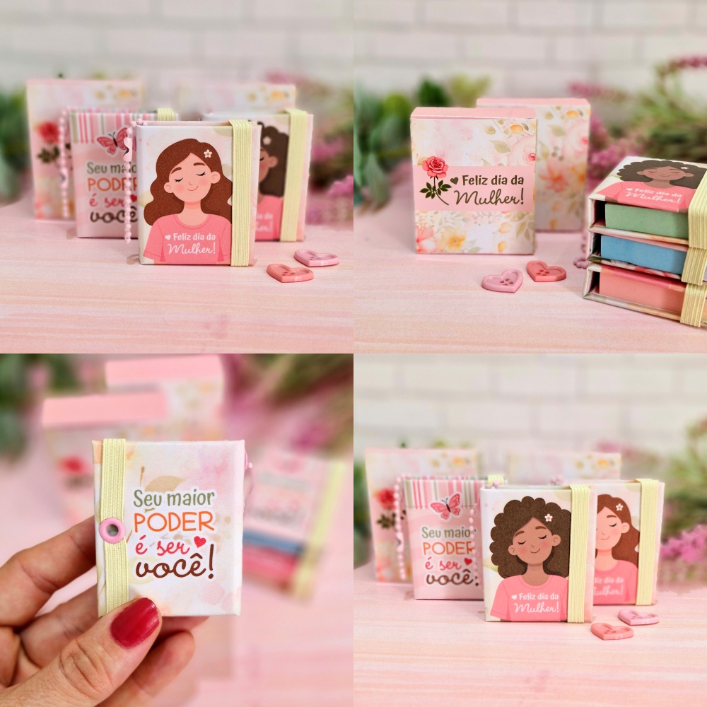 Arquivo Dia da Mulher Chaveiro Post it - TELMA CONTEL 1