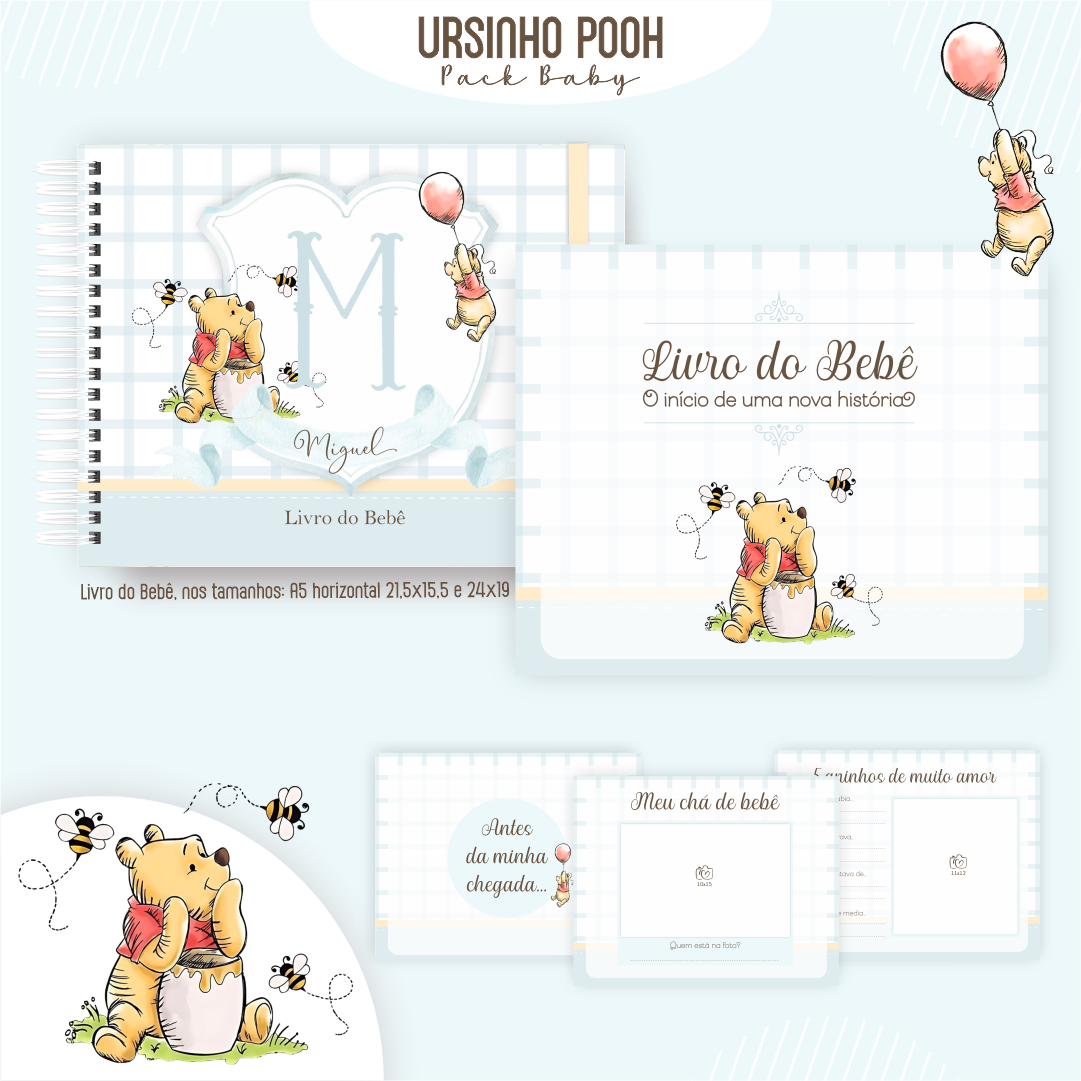 Arquivo Encadernação Baby Ursinho Pooh - PAMELLA VIEIRA 2