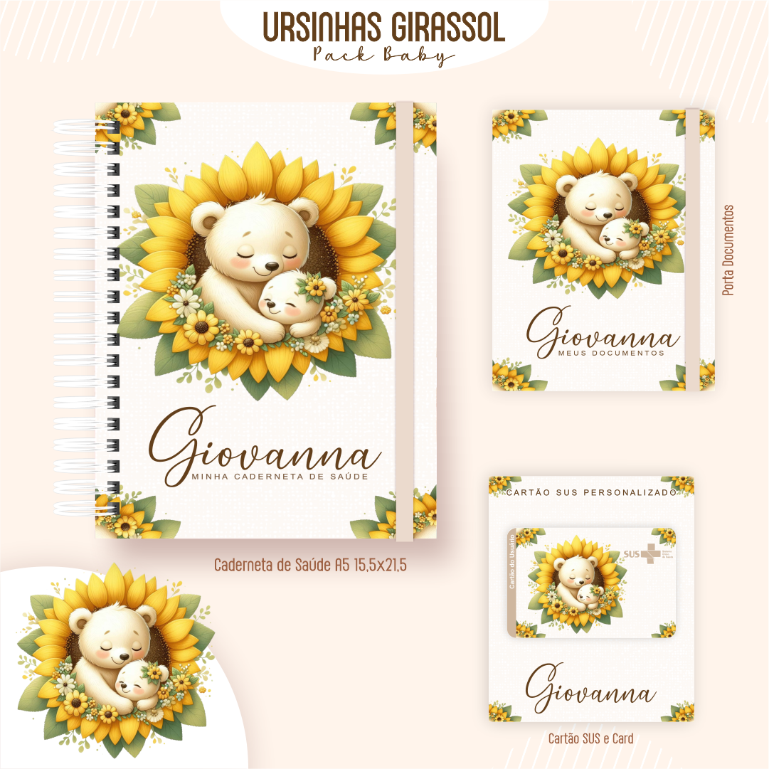 Arquivo Encadernação Baby Ursinhas Girassol - PAMELLA VIEIRA 4
