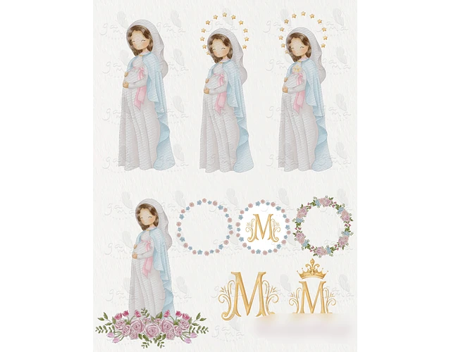 Kit Digital Virgem Maria, Nossa Senhora de Fátima e Maria Auxiliadora 4