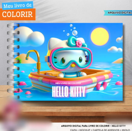 Arquivo Livro de Colorir Hello Kitty - FANDDY 1
