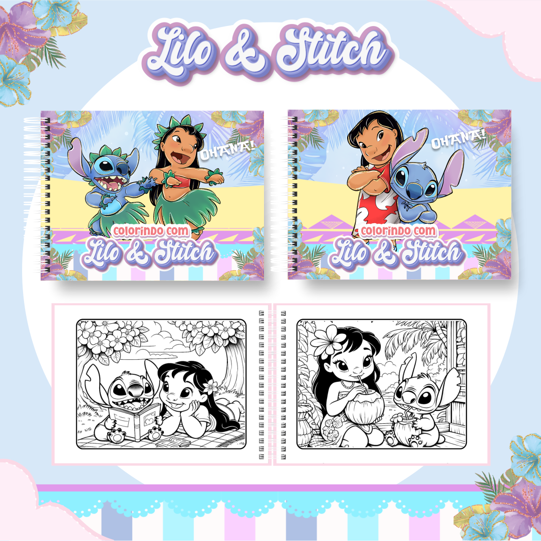 Arquivo Livro de Colorir Lilo e Stitch - PAMELLA VIEIRA 1