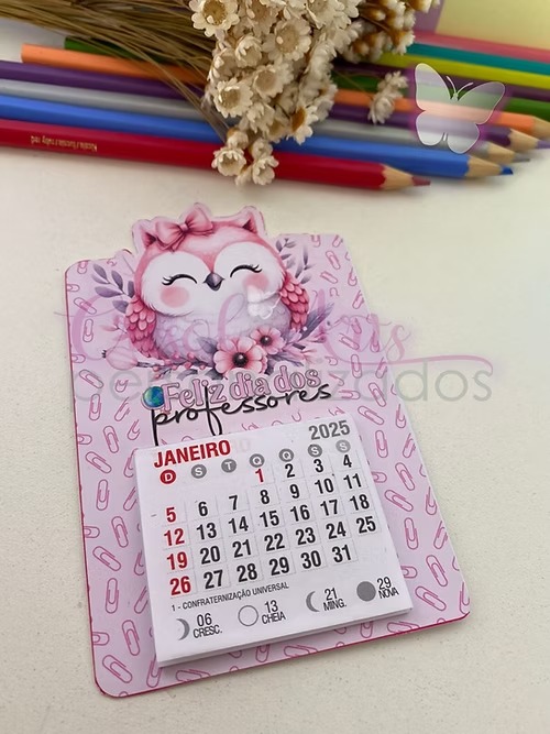 ARQUIVO DIA DOS PROFESSORES CARD MINI POST IT OU CALENDARIO - CRISOLART 1
