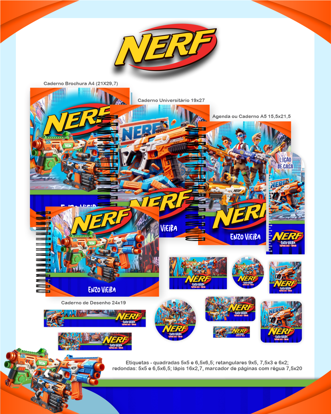 ARQUIVO ESCOLAR NERF - PAMELLA 1