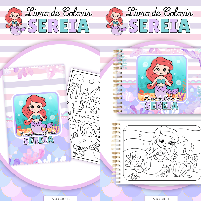 ARQUIVO LIVRO DE COLORIR SEREIA - LINA 1
