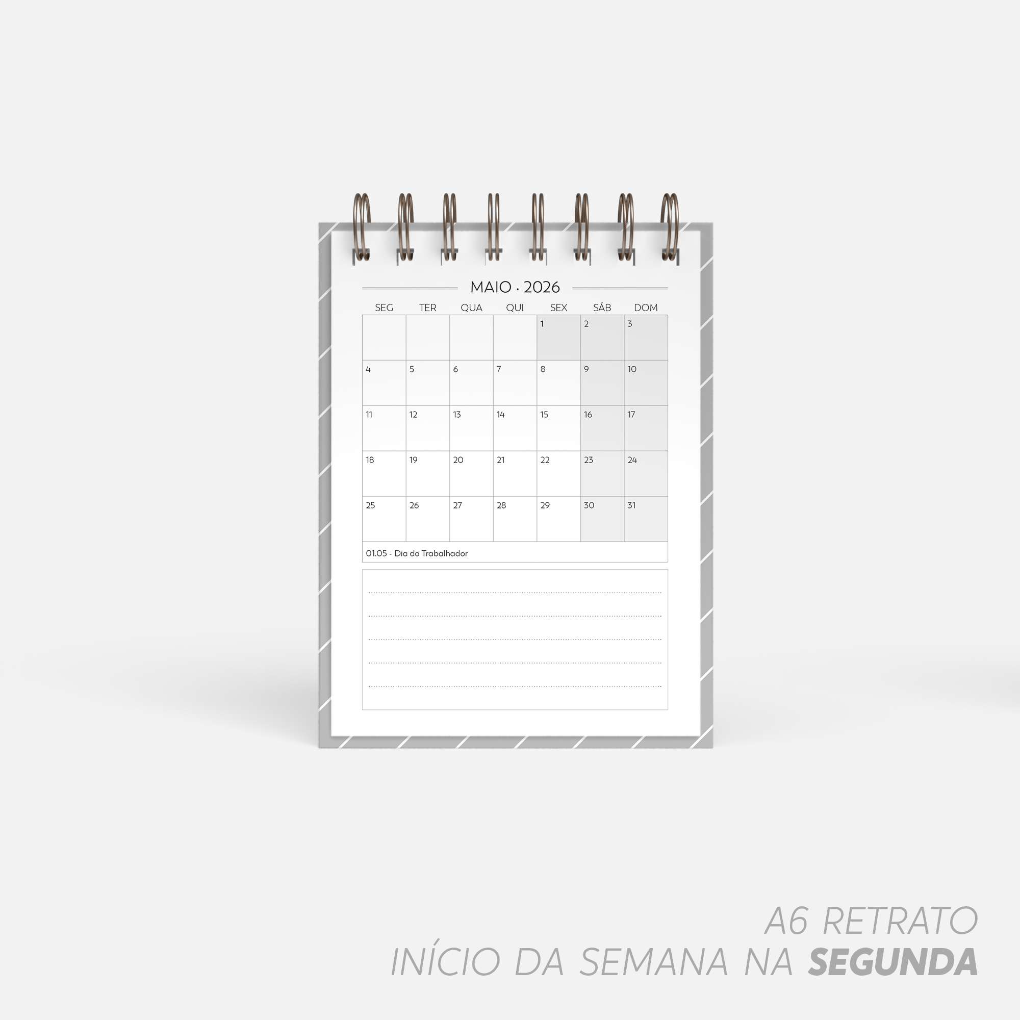 Arquivo Super Combo de Calendário de Mesa 2026 - Nilmara 5