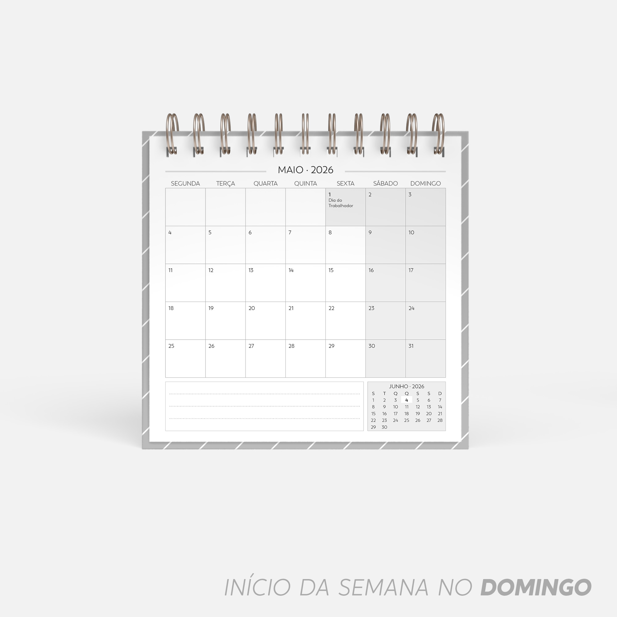Arquivo Super Combo de Calendário de Mesa 2026 - Nilmara 22