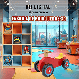 KIT DIGITAL FABRICA DE BRINQUEDOS 3D - ILUSTRADEB