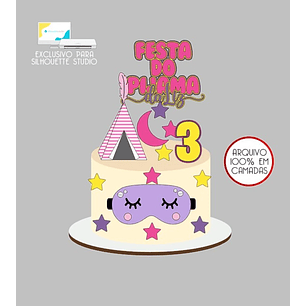 Arquivo Topo de Bolo Festa do Pijama