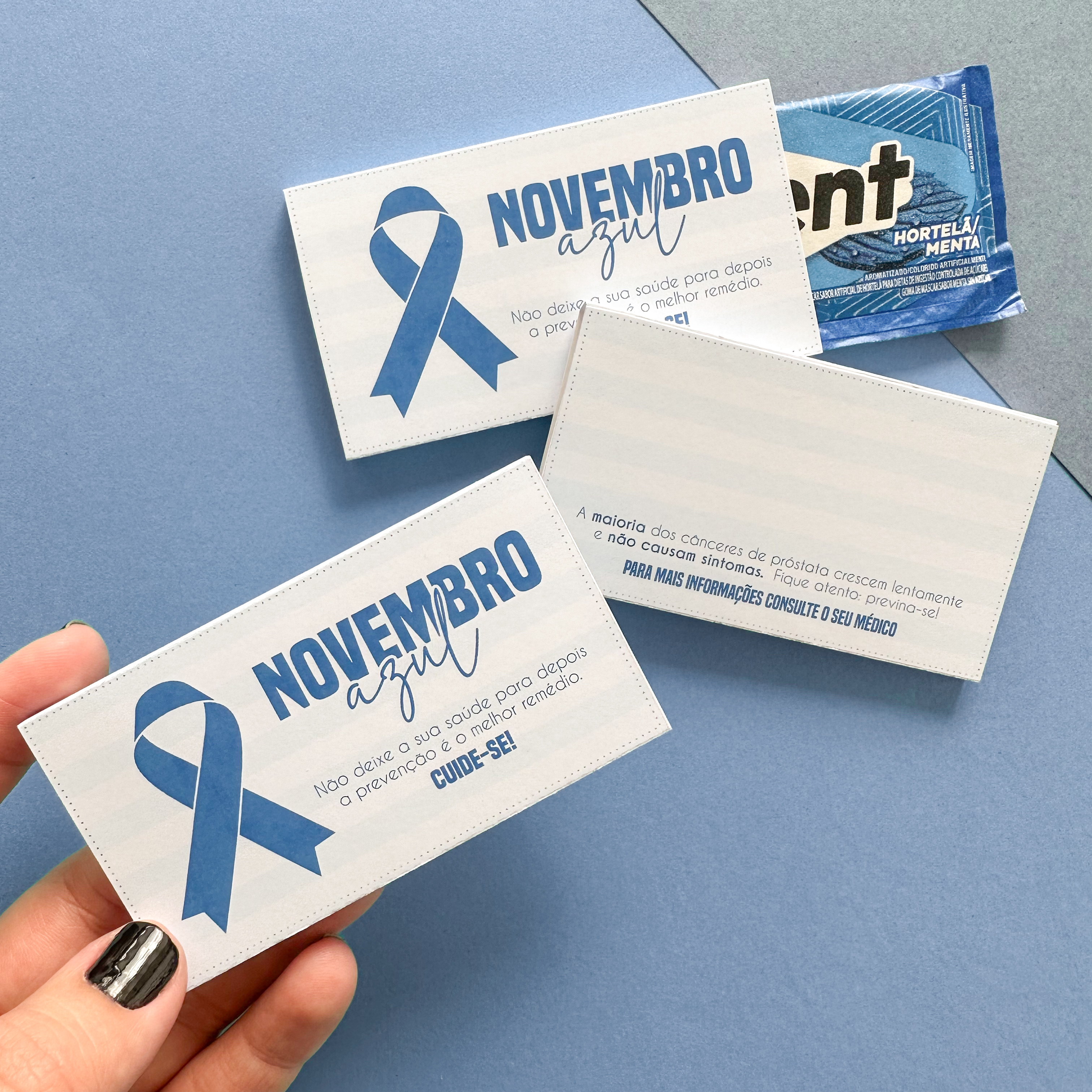 ARQUIVO NOVEMBRO AZUL PORTA TRIDENT - TUDO PARA PAPELARIA 1