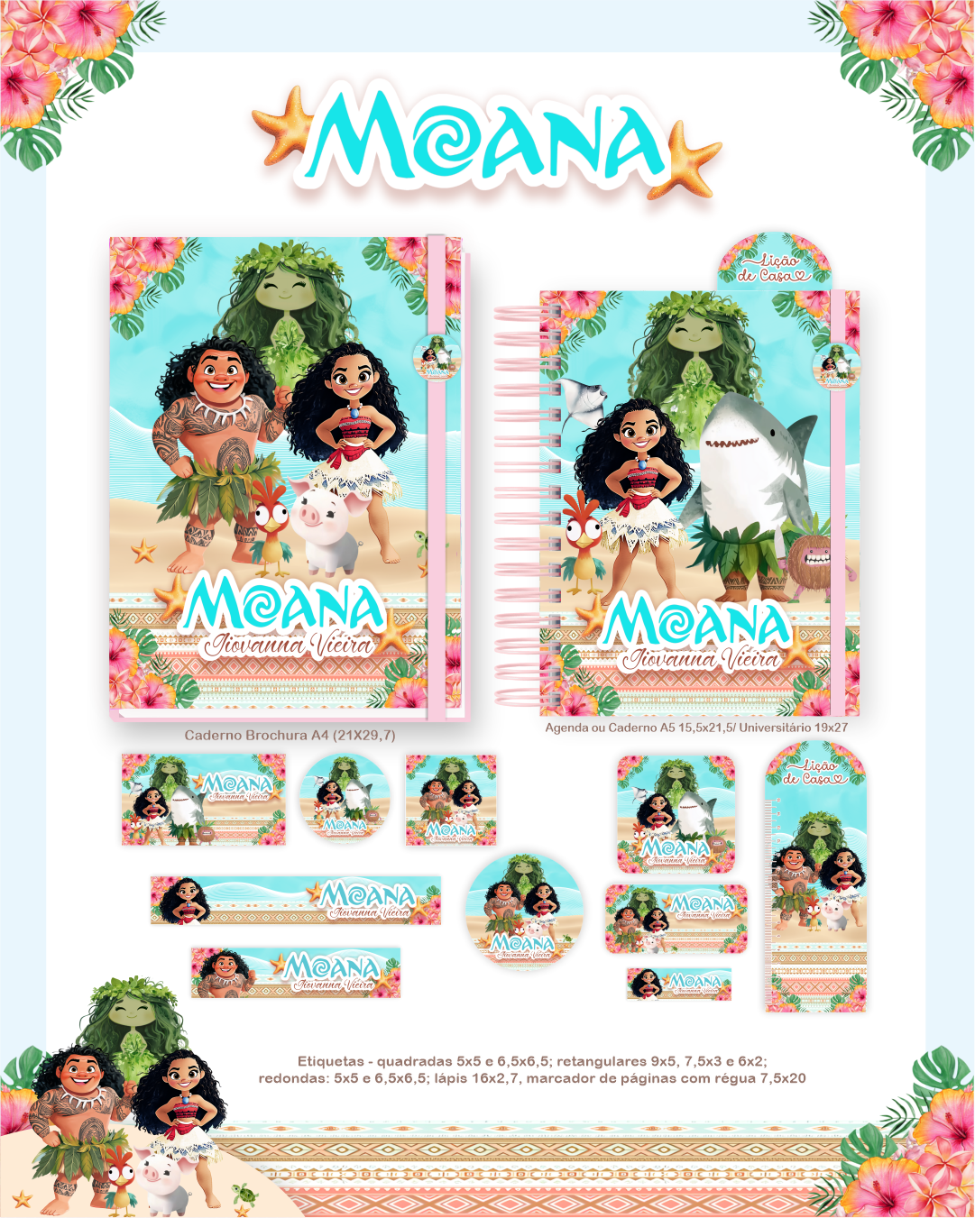 Arquivo Encadernação Escolar 2026 Moana - Pamella Vieira 4