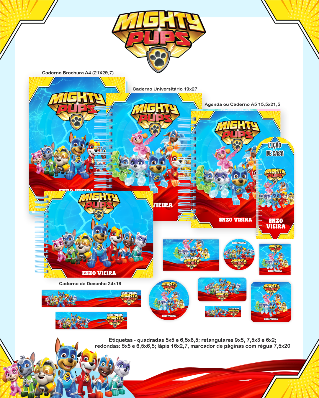 Arquivo Encadernação Escolar 2026 Patrulha Canina - Pamella Vieira  1