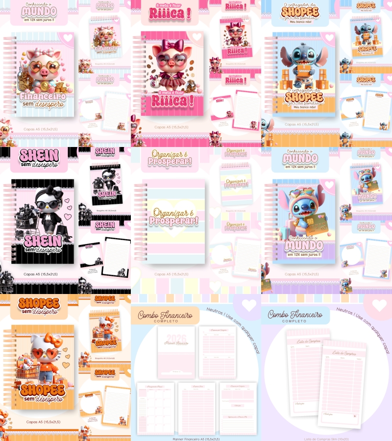 Arquivo Encadernação Combo Financeiro 2026 - Pamella Vieira  1