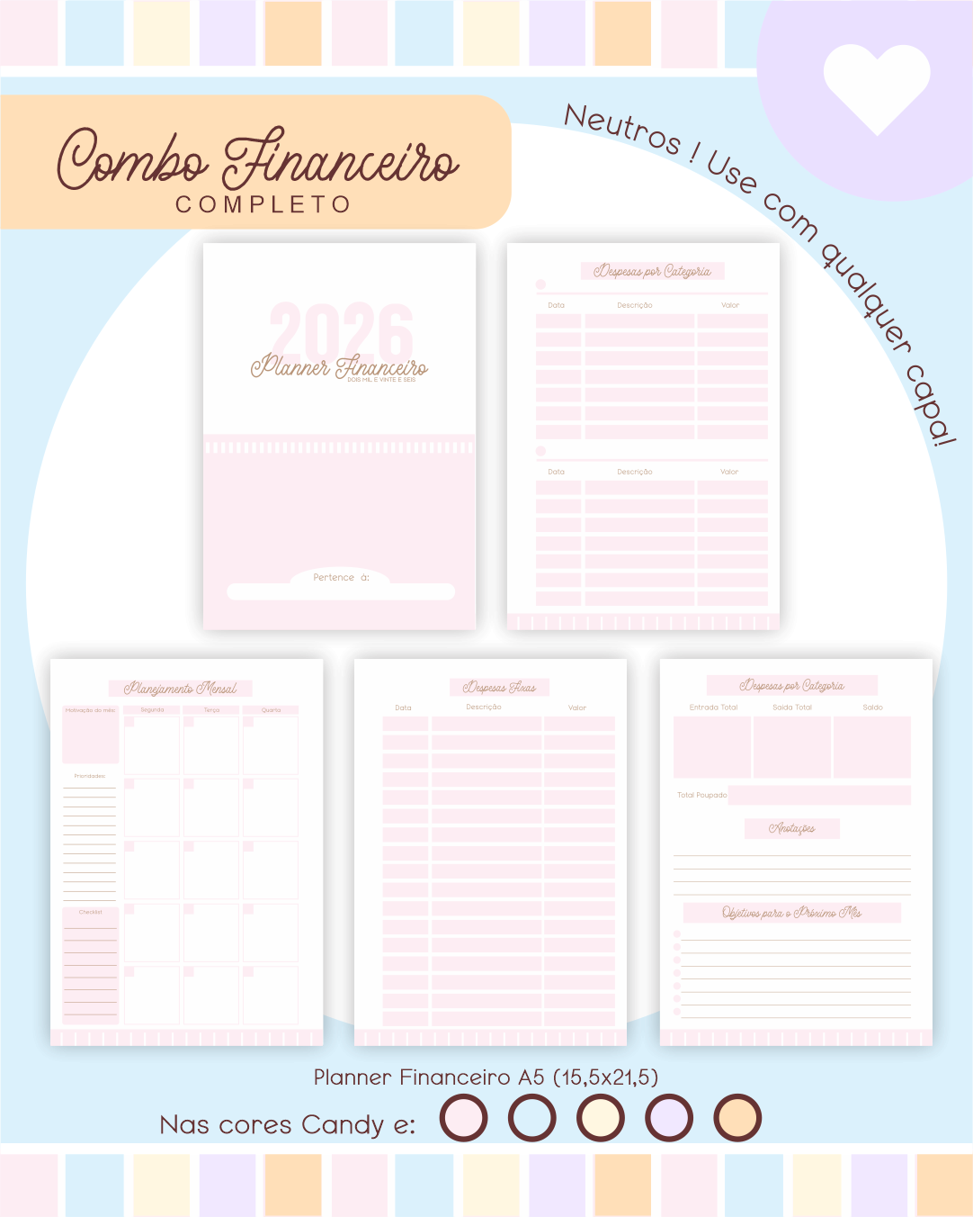Arquivo Encadernação Combo Financeiro 2026 - Pamella Vieira  11