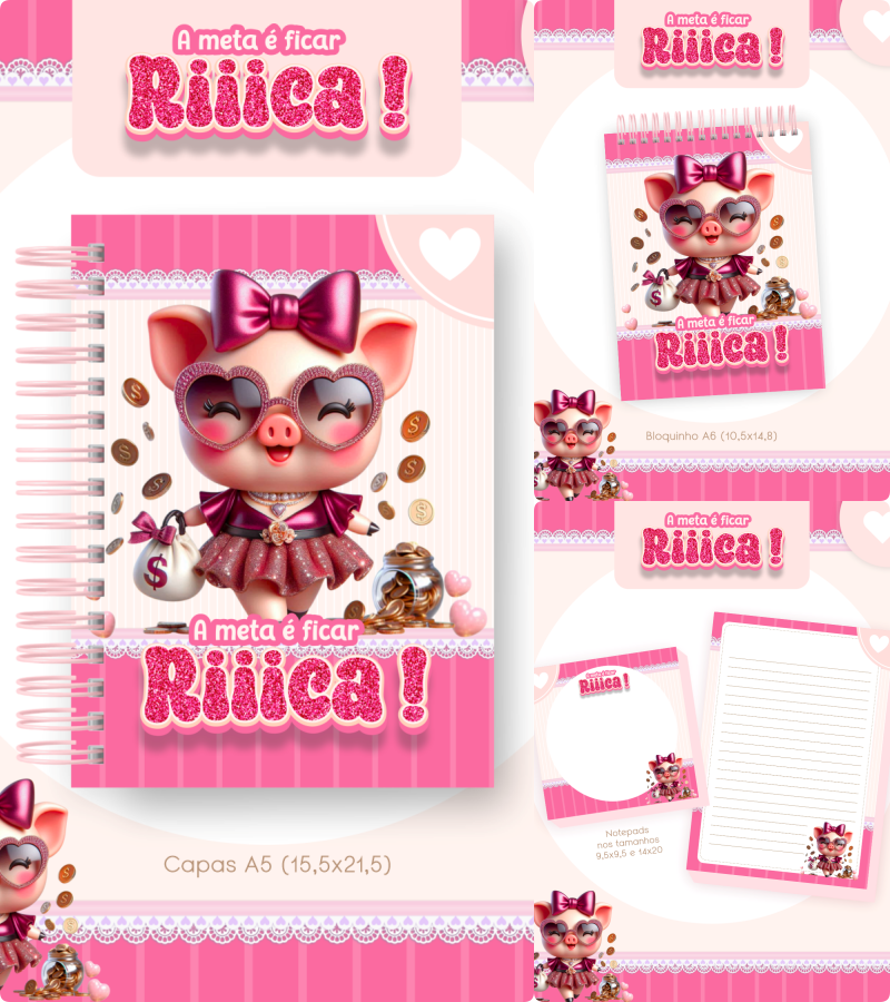 Arquivo Encadernação Combo Financeiro Porquinha Rica - Pamella Vieira 1