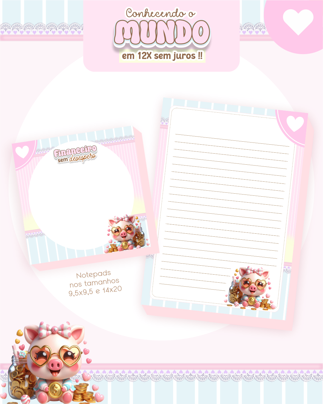 Arquivo Encadernação Combo Financeiro Porquinha - Pamella Vieira 2