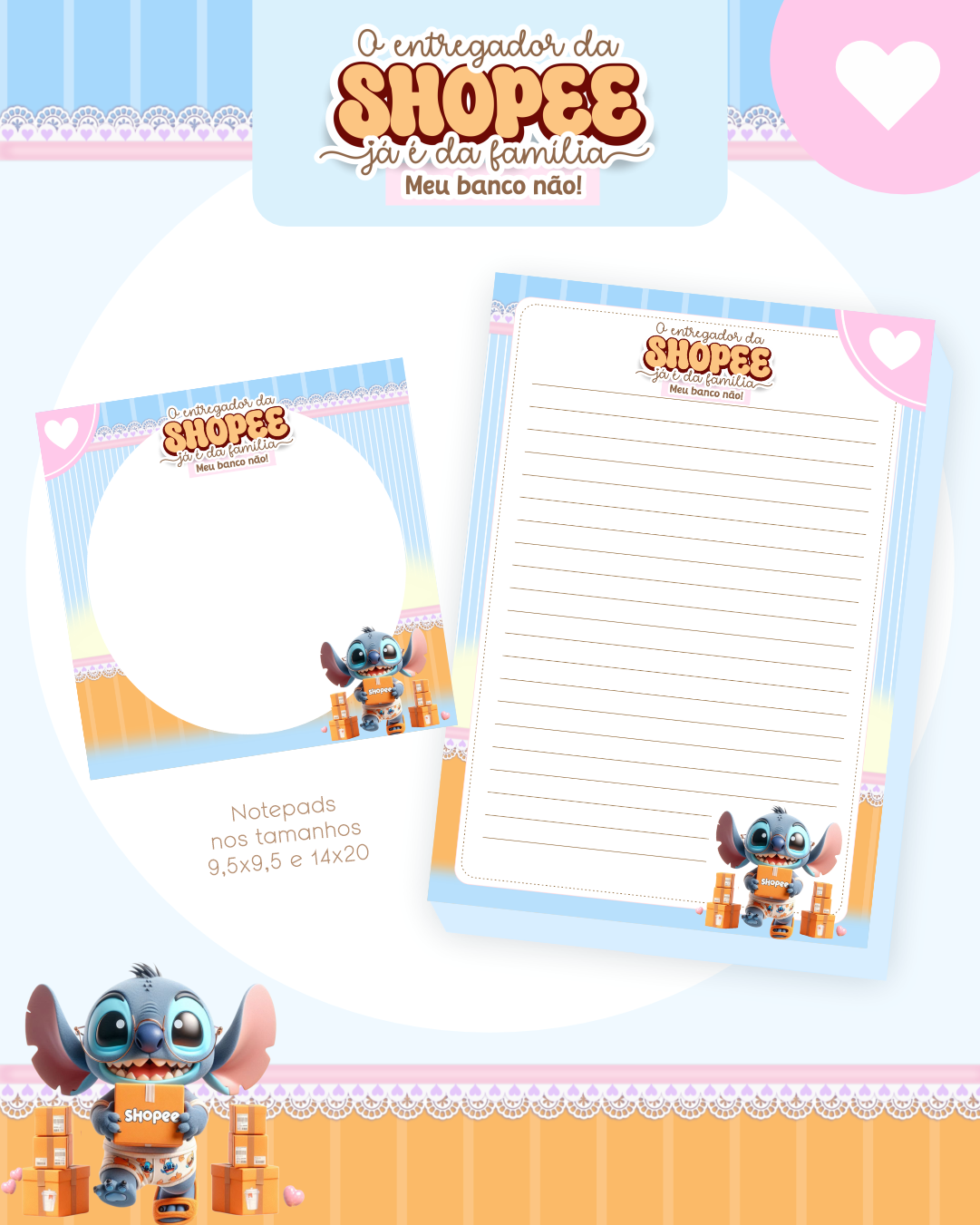 Arquivo Encadernação Combo Financeiro Stitch Shopee - Pamella Vieira 2