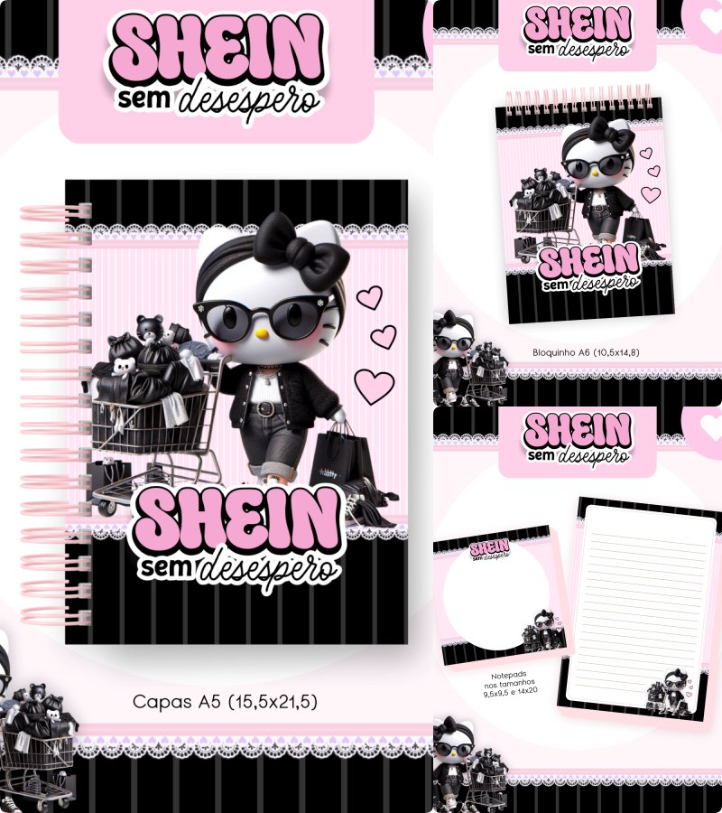Arquivo Encadernação Combo Financeiro Hello Kitty Shein - Pamella Vieira 1