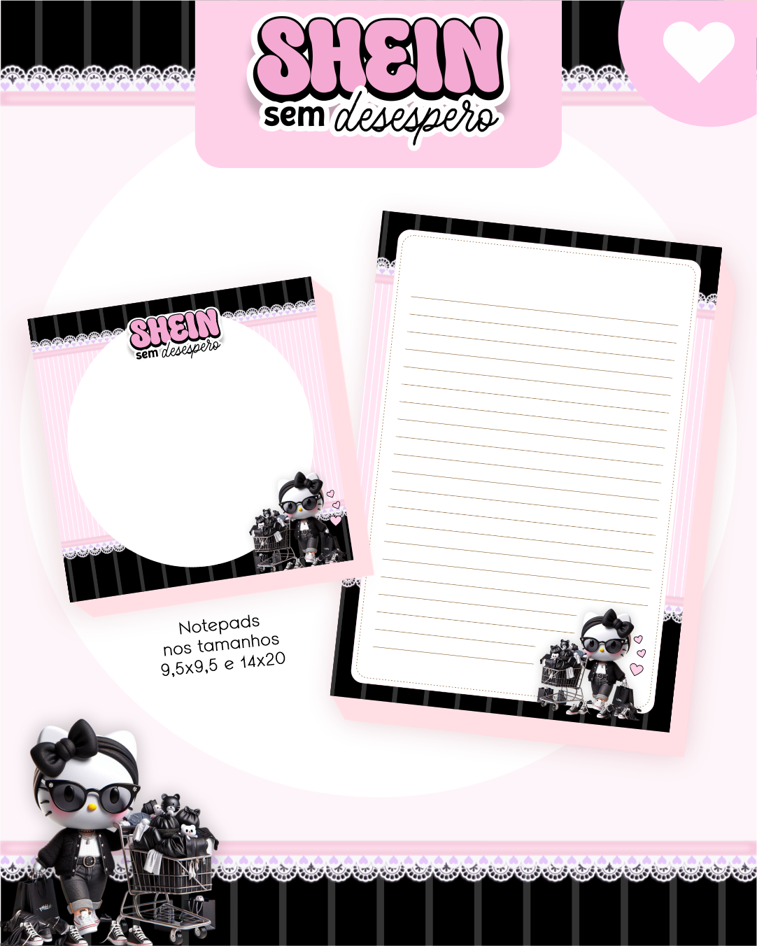 Arquivo Encadernação Combo Financeiro Hello Kitty Shein - Pamella Vieira 2