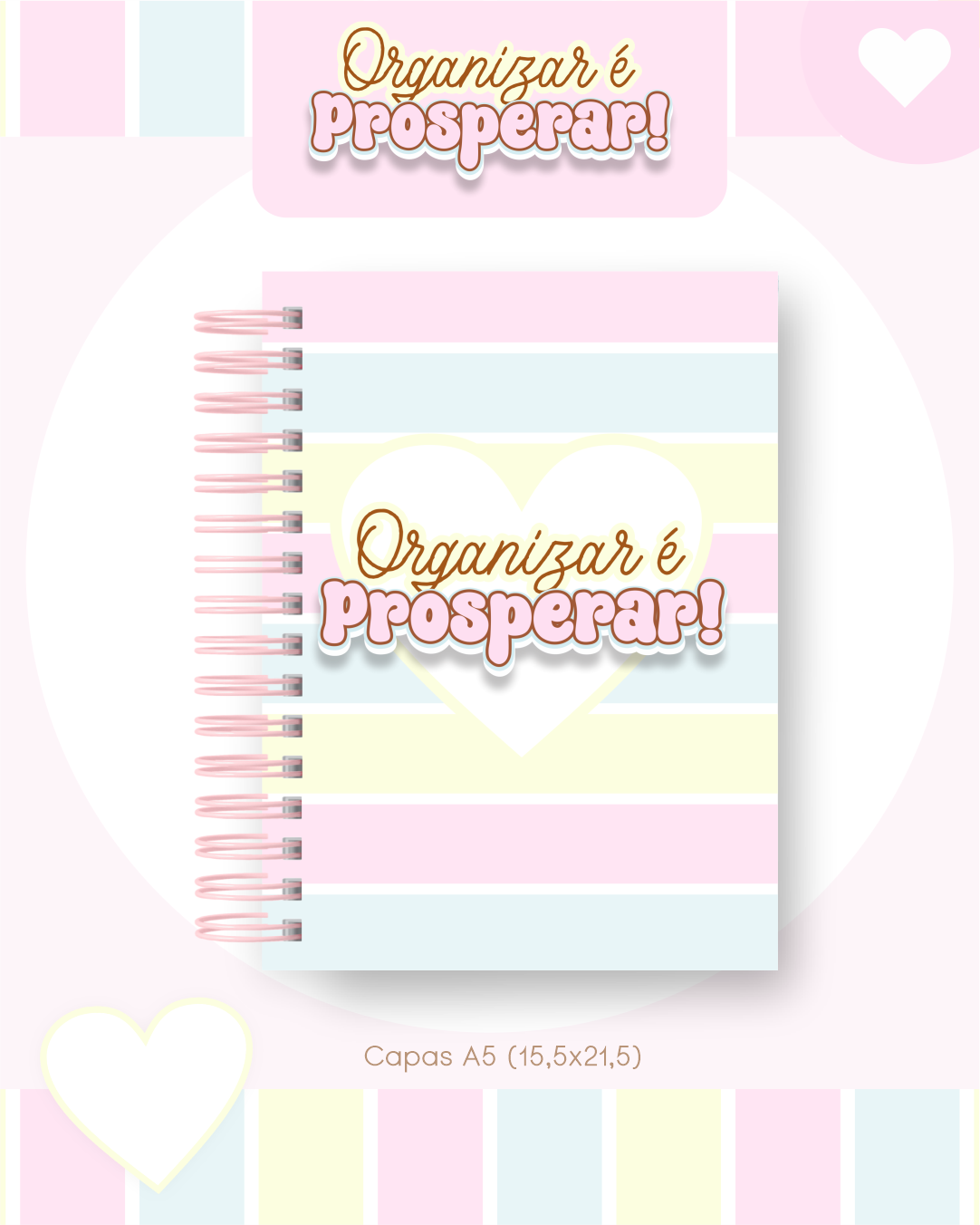 Arquivo Encadernação Combo Financeiro Organizar é Prosperar - Pamella Vieira 4