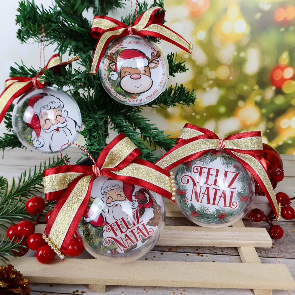 Arquivo Natal Arte para Esfera - Chuvinha de Papel 1