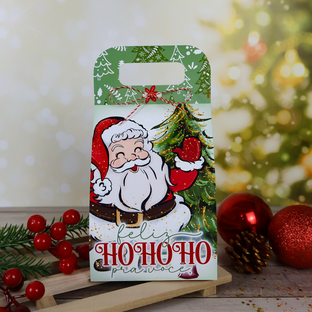 Arquivo Natal Bolsa para Mini Panetone - Chuvinha de Papel  5