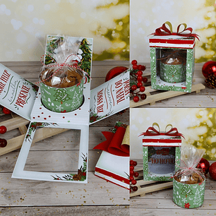 Arquivo Natal Caixa Explosão Mini Panetone - Chuvinha de Papel