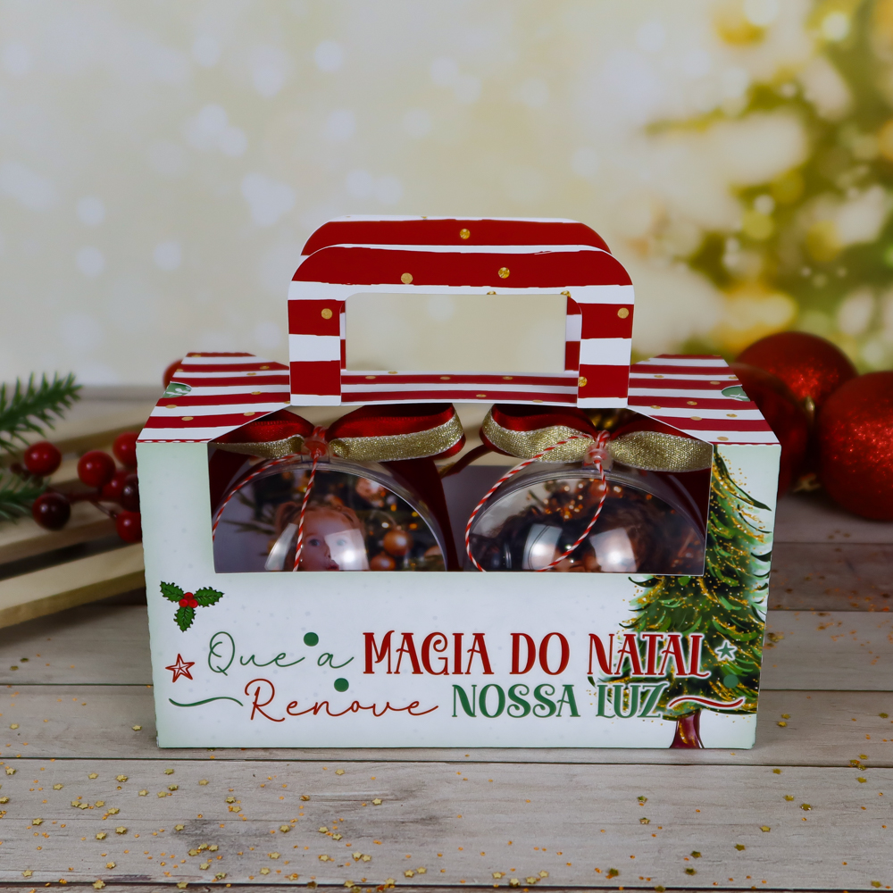 Arquivo Natal Caixa para 2 Esferas - Chuvinha de Papel 2