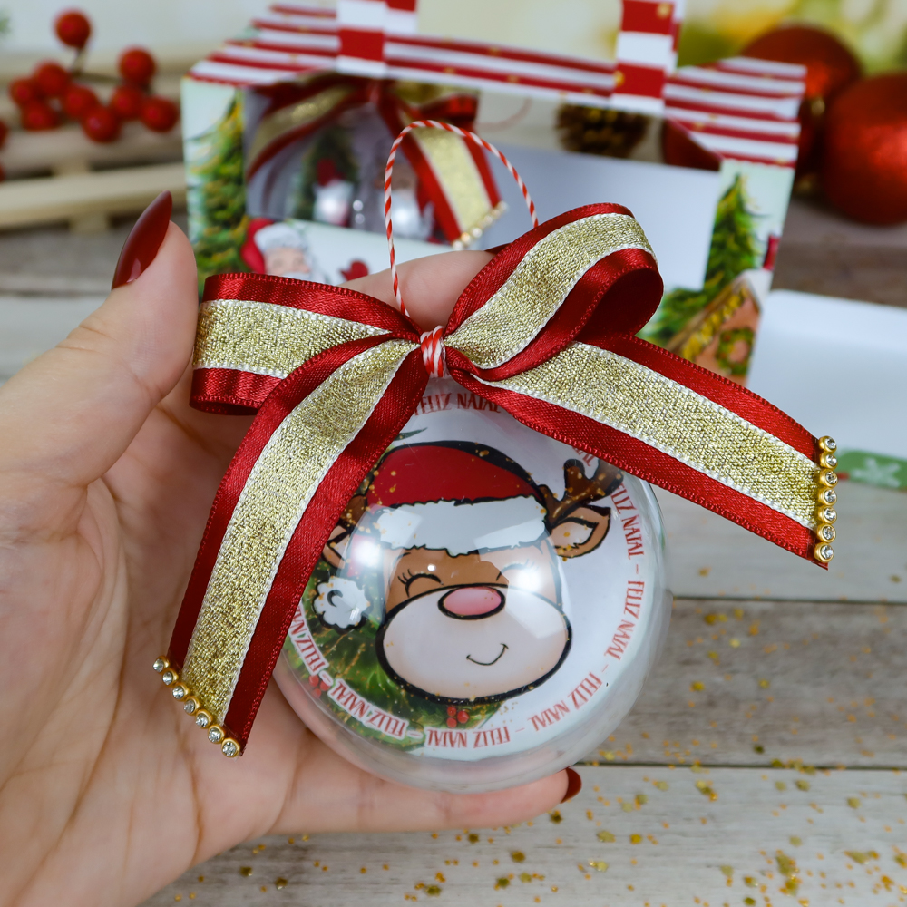 Arquivo Natal Caixa para 2 Esferas - Chuvinha de Papel 4