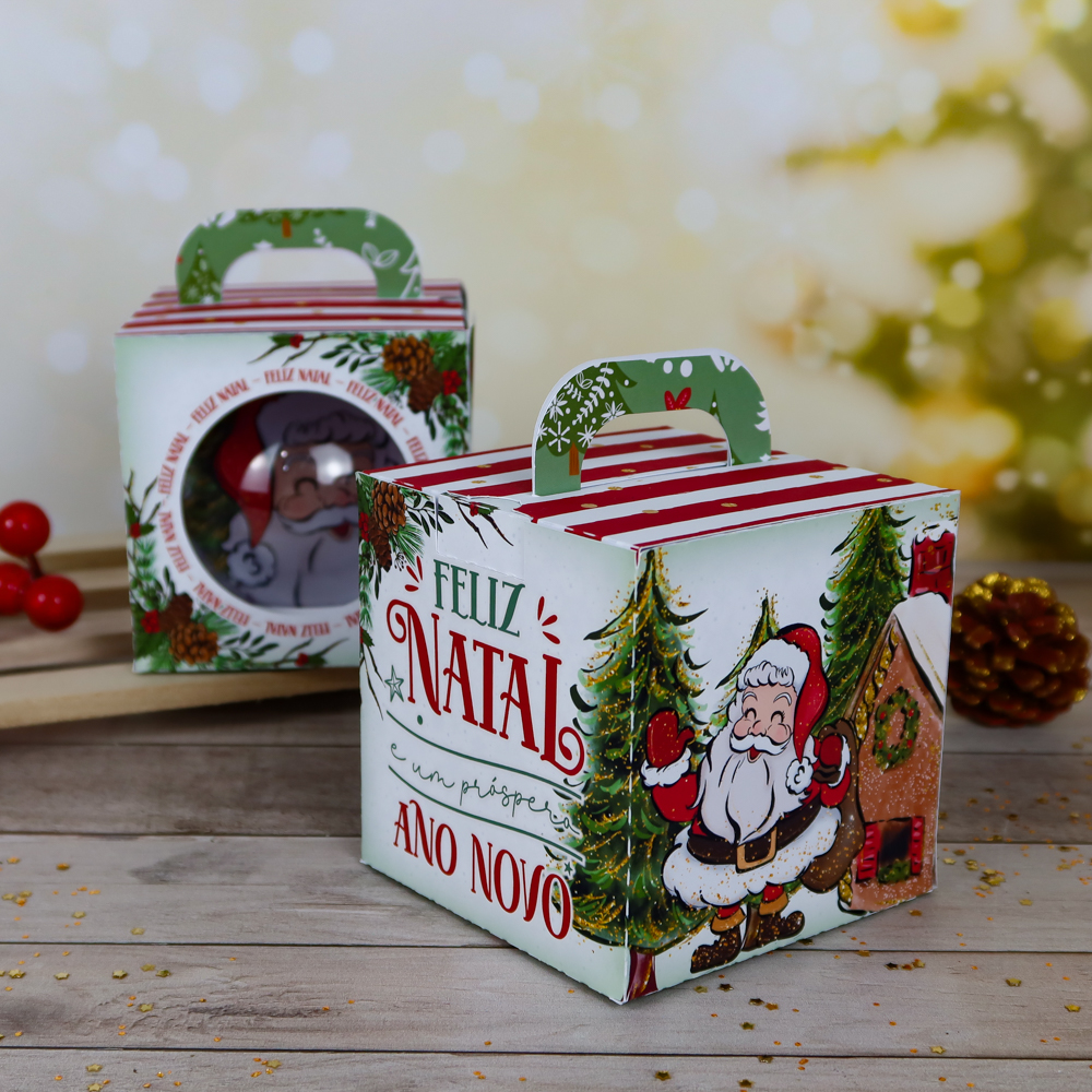 Arquivo Natal Caixa para Esfera - Chuvinha de Papel 2