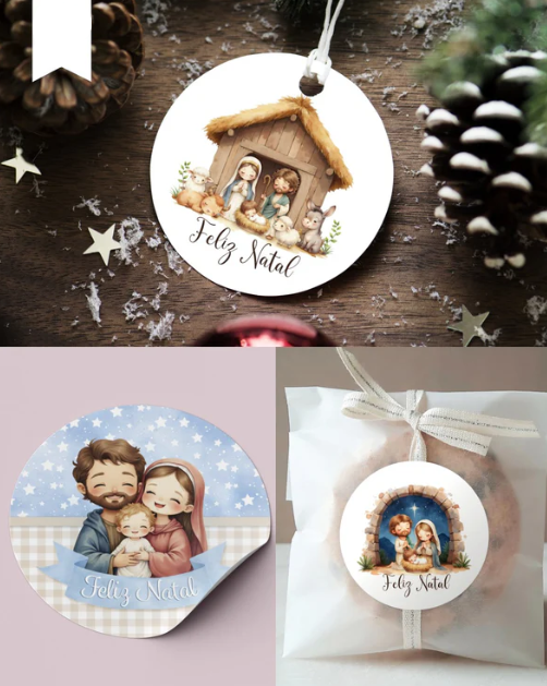 Arquivo Natal Tags Redondas O verdadeiro natal - BALLOON 3