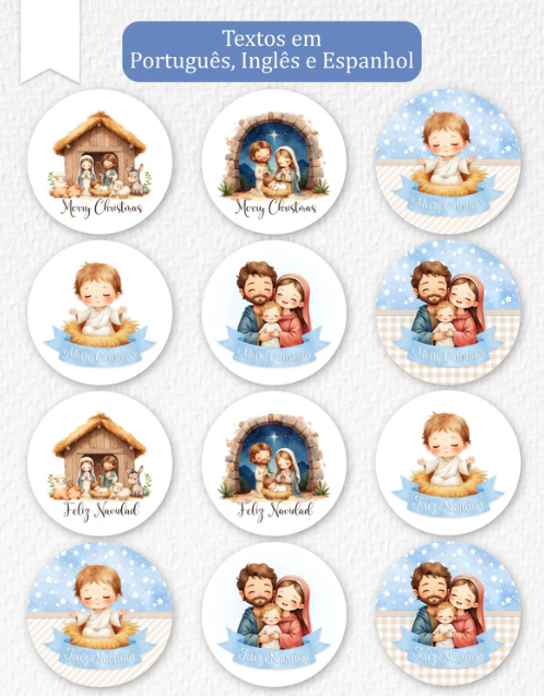 Arquivo Natal Tags Redondas O verdadeiro natal - BALLOON 4