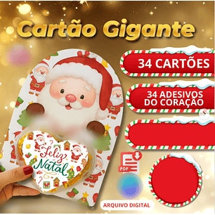 Arquivo Natal Cartão Gigante - Belle Personalize