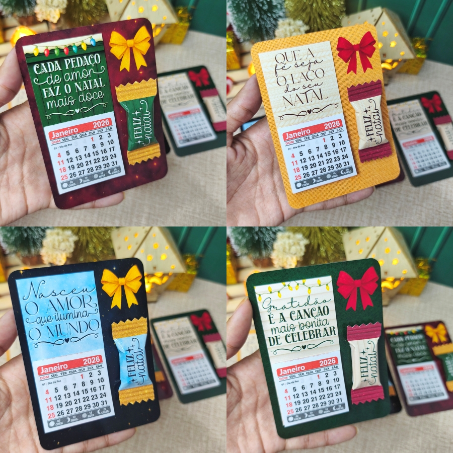 Arquivo Natal Card Balinha e Calendário 2026 - DESENHITOS DA JANA 1