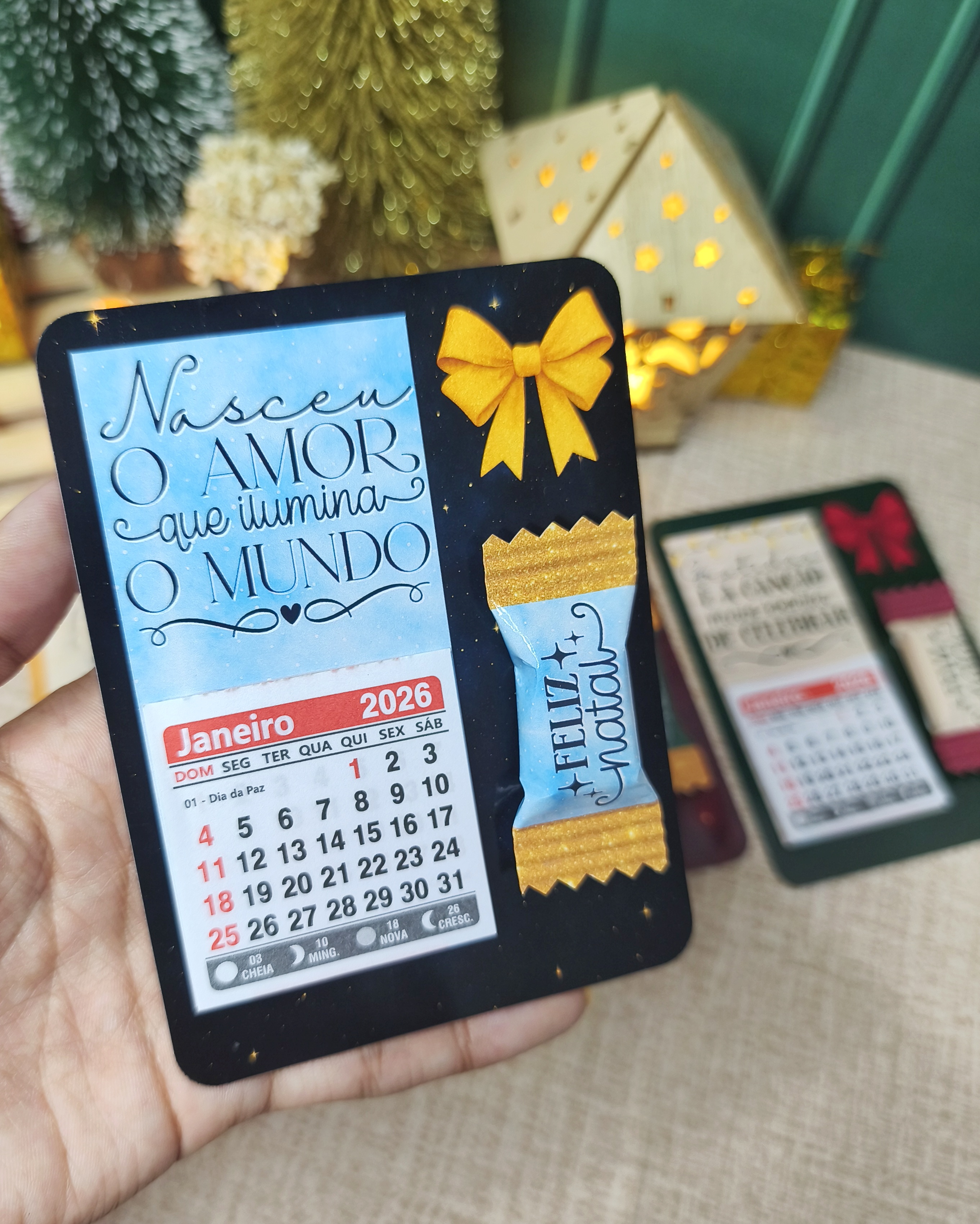 Arquivo Natal Card Balinha e Calendário 2026 - DESENHITOS DA JANA 2